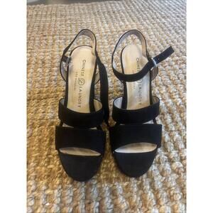 Women's Chinese Laundry Thorie Ankle Strap Platform Sandals Black Size 8‎
